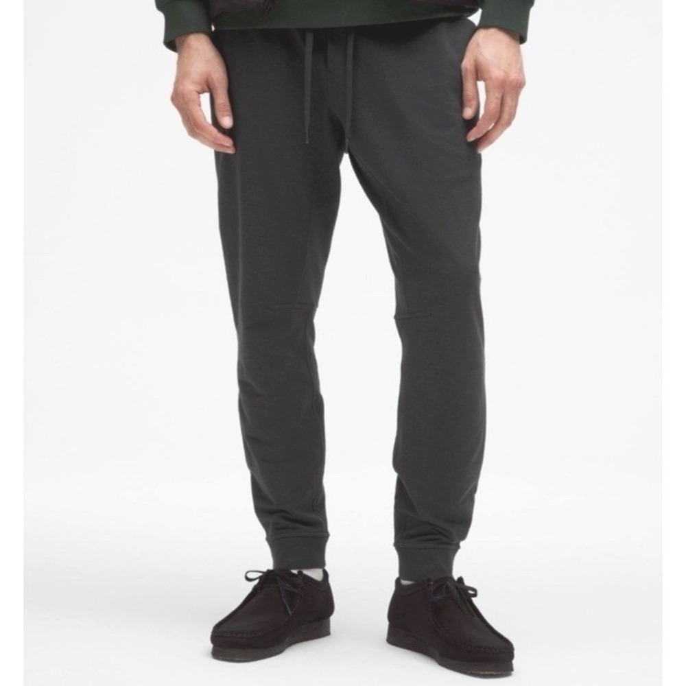 Lululemon Mens City Sweat Jogger Black Tapered French Terry Pants Slim Fit Sz XS